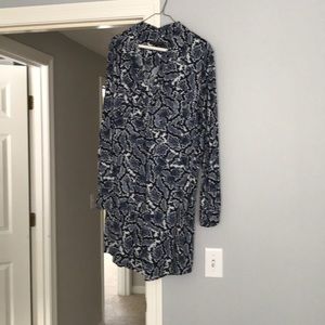 Banana Republic blouse dress - snake skin print